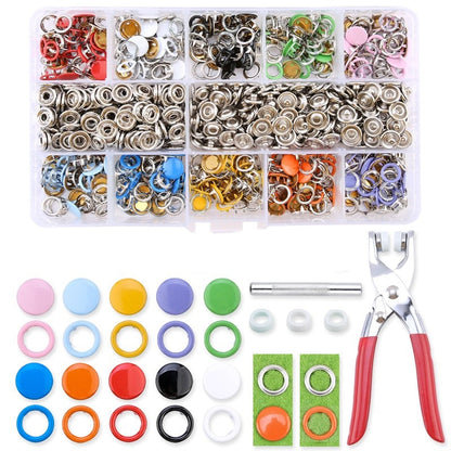 Colorful Snap Fastener Kit | Complete Tool Set with Vibrant Snap Buttons