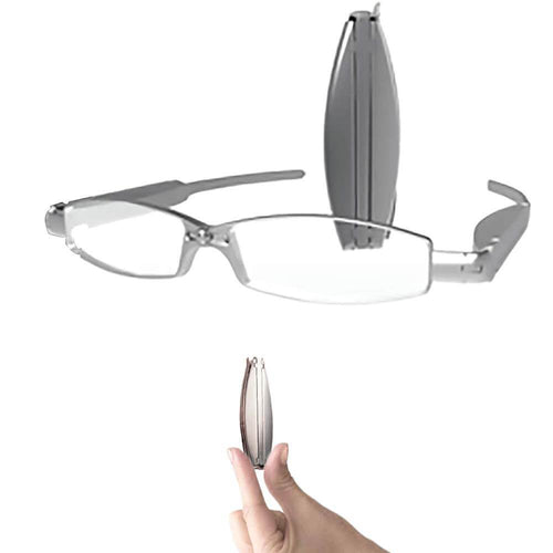 Compact Folding Nose Clip Glasses | Ultra-Portable Vision Aid