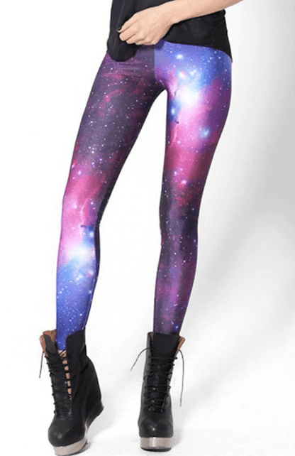 Cosmic Wonder Active Leggings | Galactic Print Leggings