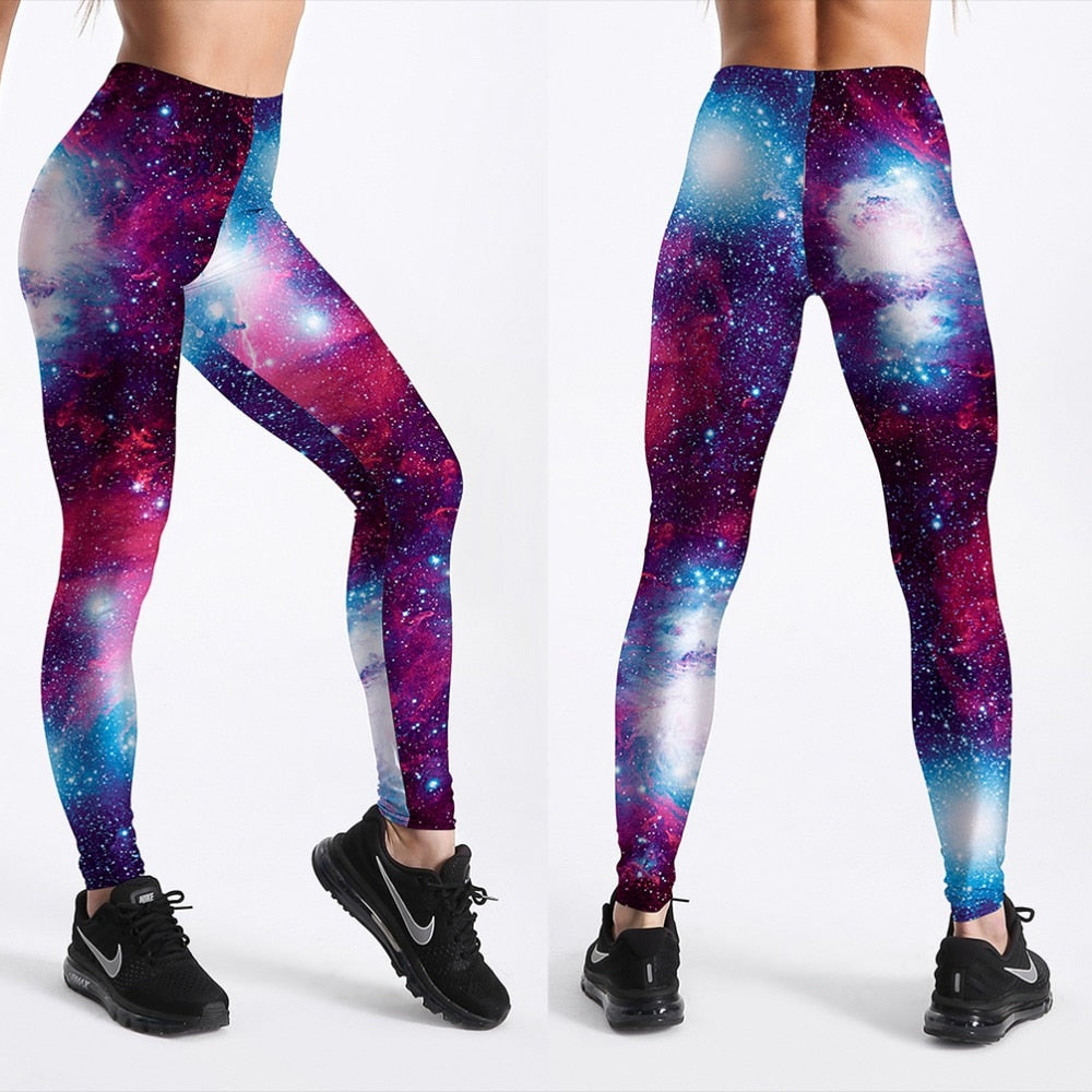 Cosmic Wonder Active Leggings | Galactic Print Leggings