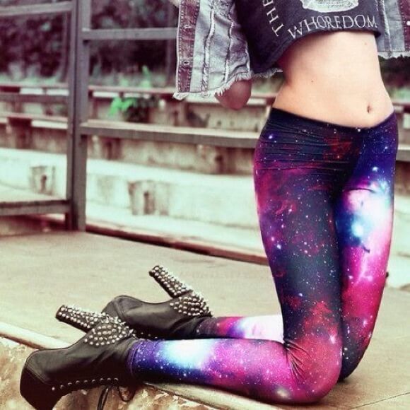Cosmic Wonder Active Leggings | Galactic Print Leggings