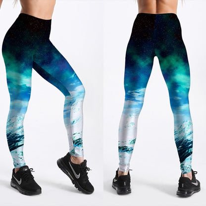 Cosmic Wonder Active Leggings | Galactic Print Leggings