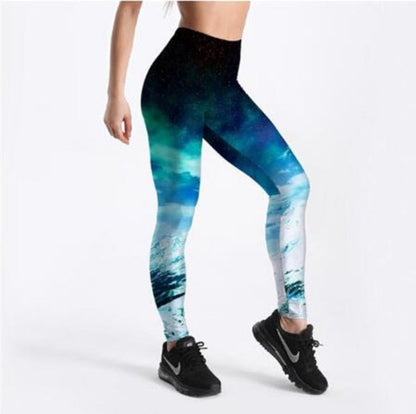 Cosmic Wonder Active Leggings | Galactic Print Leggings