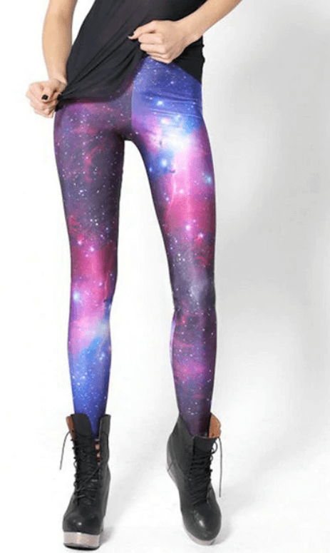 Cosmic Wonder Active Leggings | Galactic Print Leggings