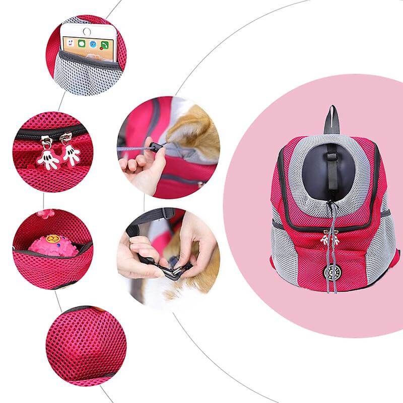 Cozy Adventure Pet Backpack | Breathable Mesh Design for Hiking and Travel