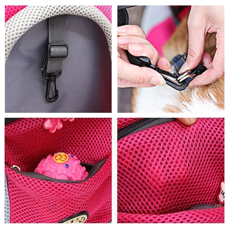 Cozy Adventure Pet Backpack | Breathable Mesh Design for Hiking and Travel