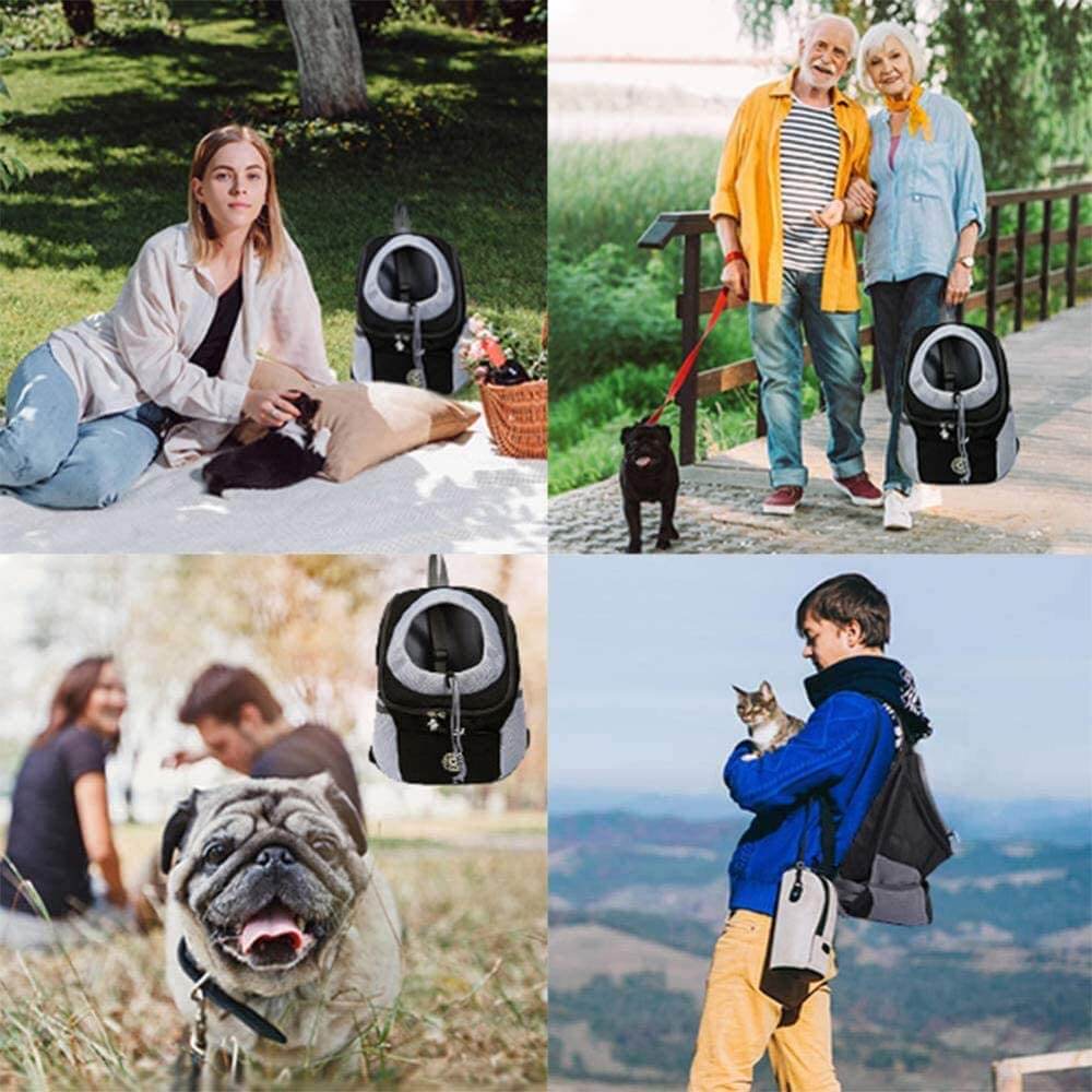 Cozy Adventure Pet Backpack | Breathable Mesh Design for Hiking and Travel