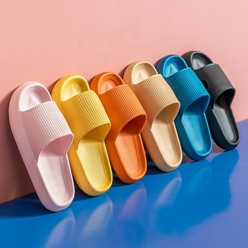 Cozy Cloud Slides | Cushioned Comfort & Vibrant Color