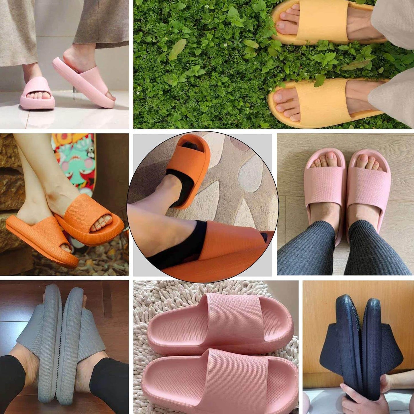 Cozy Cloud Slides | Cushioned Comfort & Vibrant Color