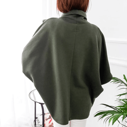 Cozy Fleece Poncho | Elegant Warmth Poncho