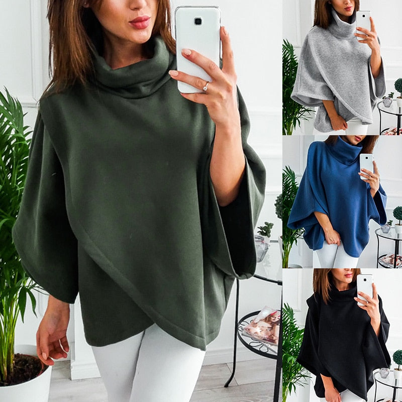 Cozy Fleece Poncho | Elegant Warmth Poncho