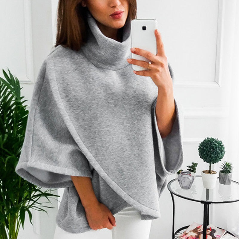 Cozy Fleece Poncho | Elegant Warmth Poncho