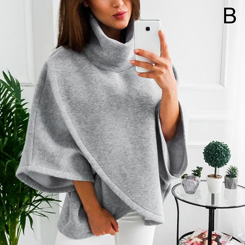 Cozy Fleece Poncho | Elegant Warmth Poncho