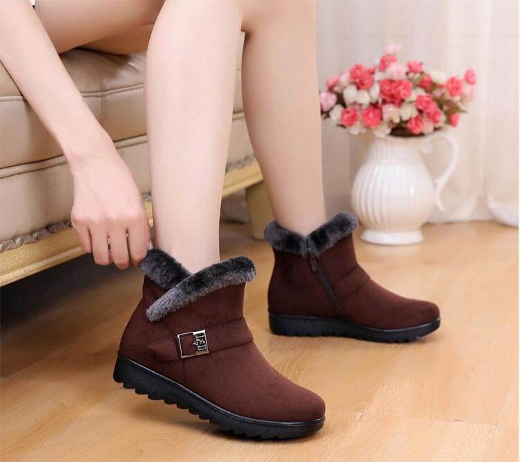 Cozy Fur-Lined Boots | Non-Slip Winter Comfort