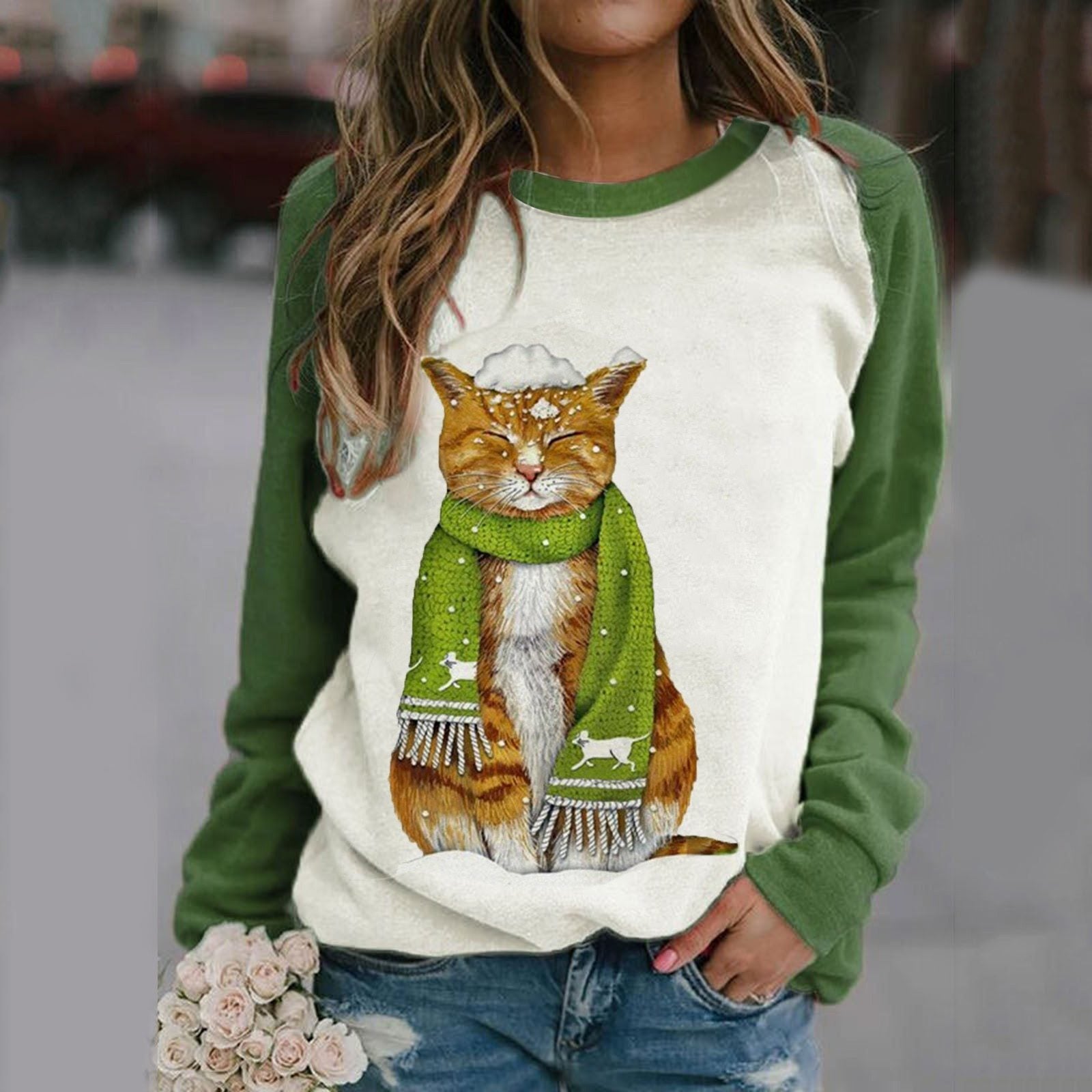Cozy Graphic Sweatshirt | Vibrant and Playful Prints