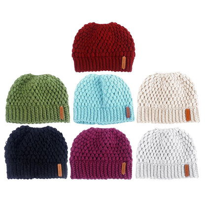 Cozy Knit Ponytail Beanie | Stylish | Warm & Vibrant