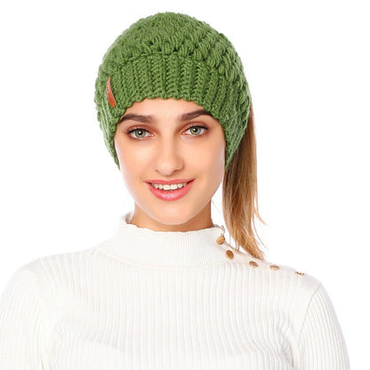 Cozy Knit Ponytail Beanie | Stylish | Warm & Vibrant