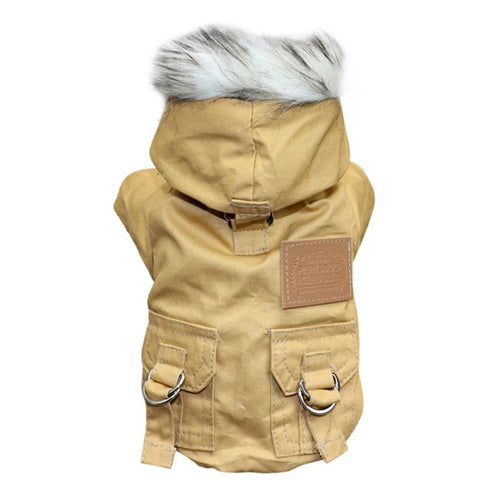 Cozy Winter Dog Jacket | Fleece-Lined Dog Jacket with Hood