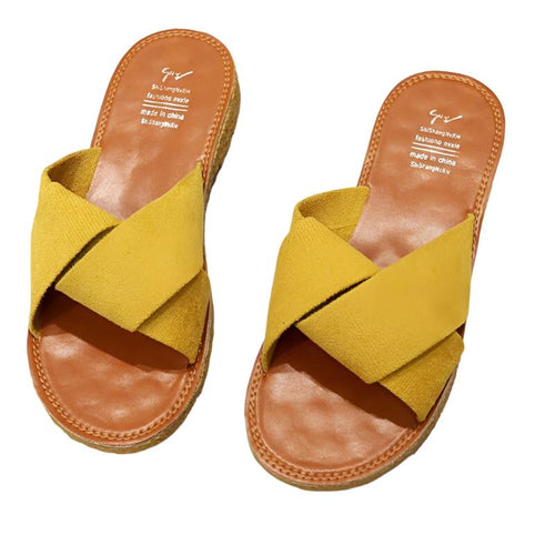CozyCross Slip-On Sandals | Versatile | Comfortable | and Chic Footwear