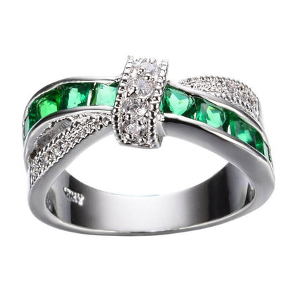 Crystal Elegance Ring | Multi-Color Glamour Gemstone