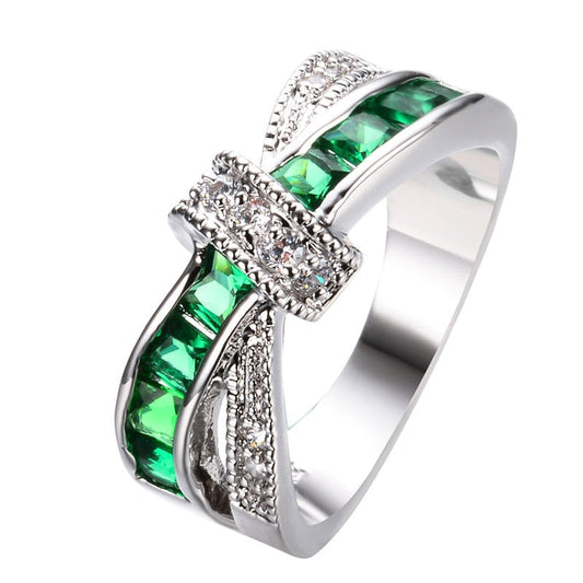 Crystal Elegance Ring | Multi-Color Glamour Gemstone