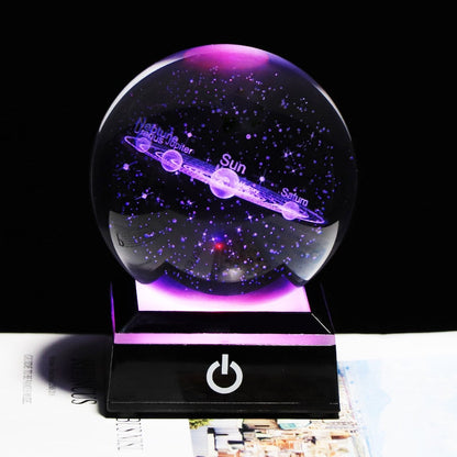 Crystal Galaxy Globe Lamp | Illuminating Wonder