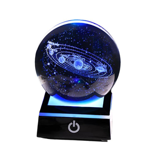 Crystal Galaxy Globe Lamp | Illuminating Wonder