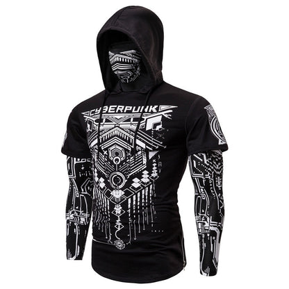Cyberpunk Hooded Shirt | Futuristic Style Clothing