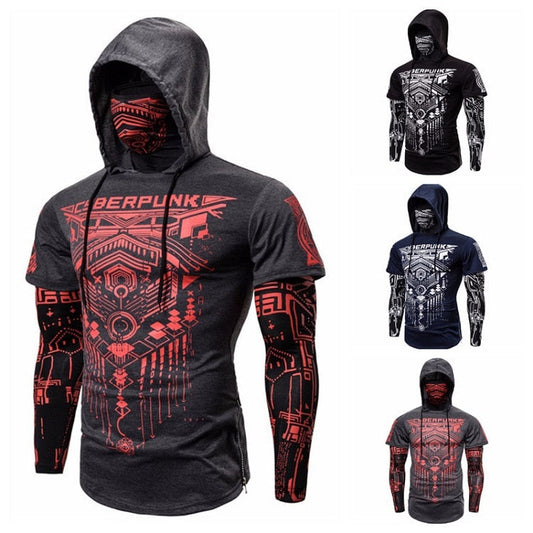 Cyberpunk Hooded Shirt | Futuristic Style Clothing