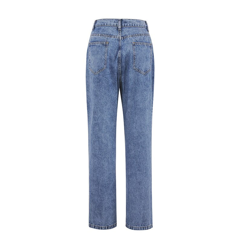 Daisy Print High-Waist Jeans | Retro Style Must-Have