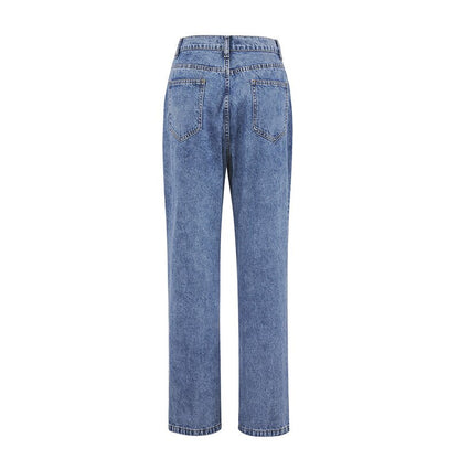Daisy Print High-Waist Jeans | Retro Style Must-Have