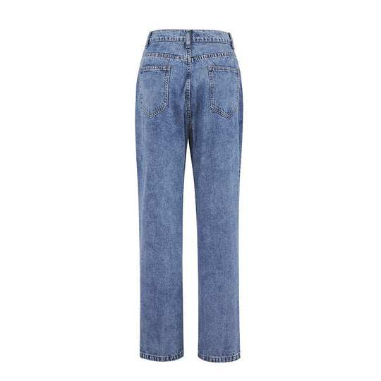 Daisy Print High-Waist Jeans | Retro Style Must-Have