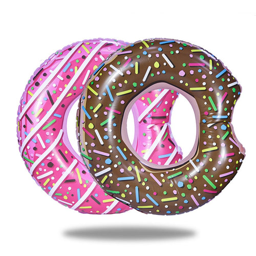 Delicious Donut Pool Float with Sprinkles | Realistic Doughnut-Shaped Design