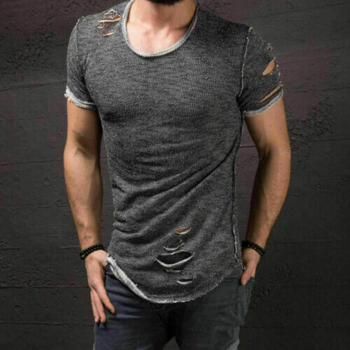 Distressed Men's T-Shirt | Vintage Style | Edgy Men's Streetwear
