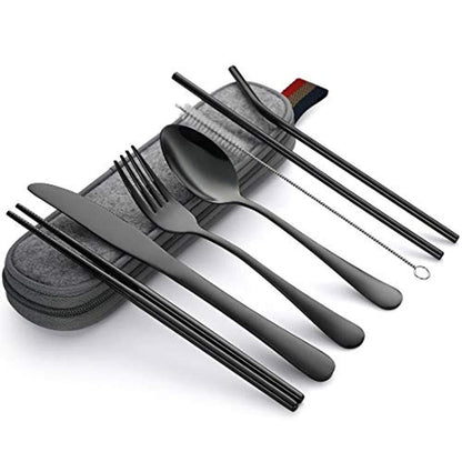Eco-Friendly Travel Cutlery Set | Durable Stainless Steel Travel Essentials