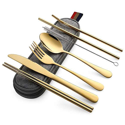 Eco-Friendly Travel Cutlery Set | Durable Stainless Steel Travel Essentials