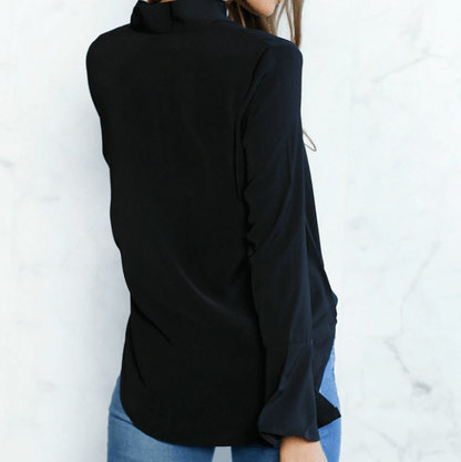Elegant Bow Tie Blouse | Sophisticated Fashion Versatility
