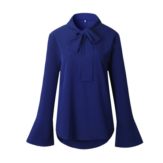 Elegant Bow Tie Blouse | Sophisticated Fashion Versatility