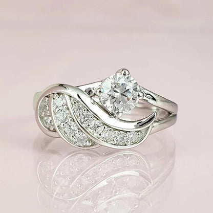 Elegant Crystal Ring | Adjustable Crystal Accented Ring