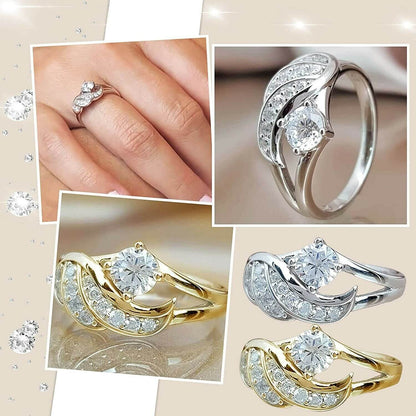 Elegant Crystal Ring | Adjustable Crystal Accented Ring