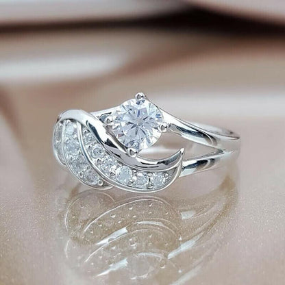 Elegant Crystal Ring | Adjustable Crystal Accented Ring