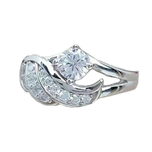Elegant Crystal Ring | Adjustable Crystal Accented Ring