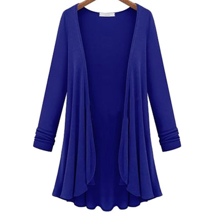 Elegant Draped Open-Front Cardigan | Timeless Design & Versatile Comfort