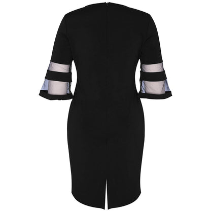 Elegant Floral Sheath Dress | Plus Size Fashion Dress