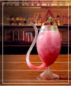 Elegant Glass Sipware | Unique Curved Design for a Sophisticated Beverage Experience