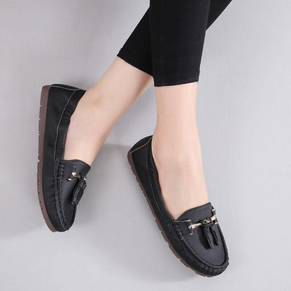 Elegant Leather Loafers | Tassel Detail Loafers