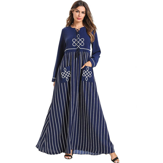 Elegant Maxi Dress | Embroidered Bohemian Chic