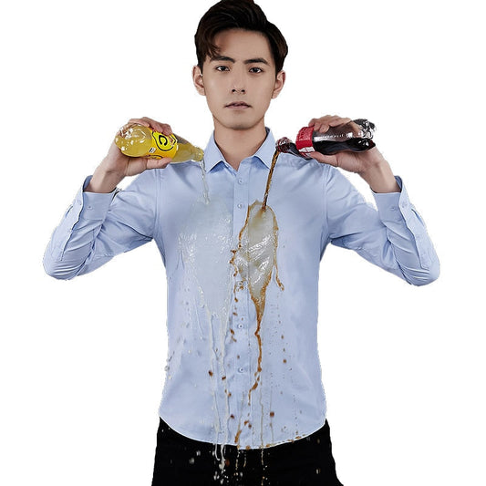 Elegant Men's Dress Shirt | Water-Resistant Comfort Fit