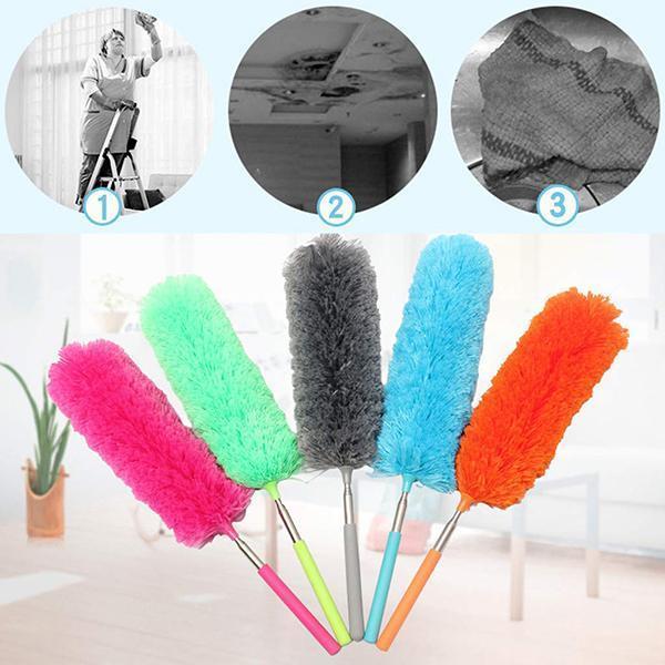 Extendable Microfiber Duster | Washable | Colorful & Telescopic
