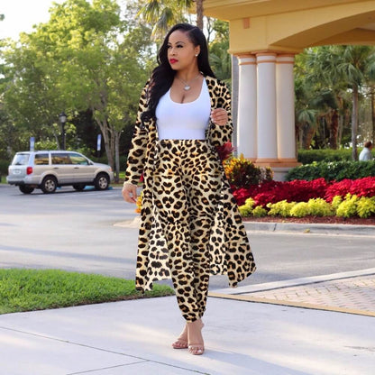 Fashion-Forward Women's Cardigan & Pants Set | Vibrant Patterns